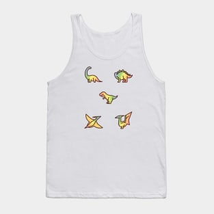 Discreet Pride LGBT Dinosaurs Tank Top